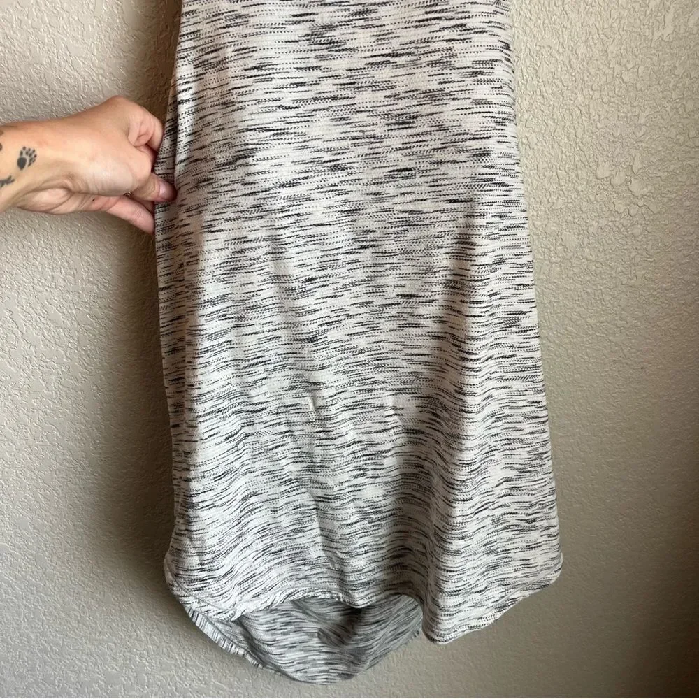 Lululemon Raise The Barre Tank Tiger Space Dye Black White / Dark Carbon